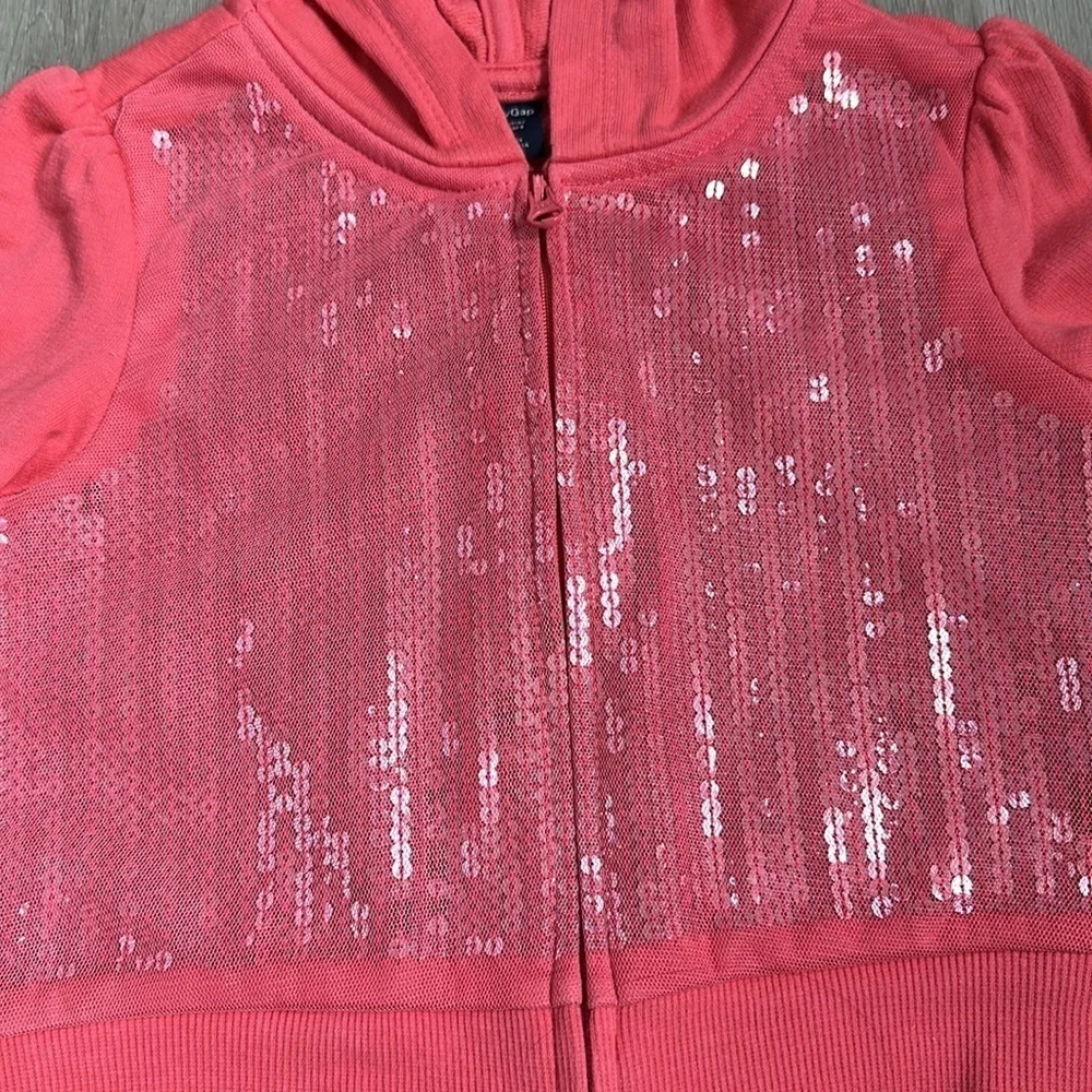 BABY GAP TODDLER SEQUIN ZIP UP HOODIE Size 3 Years